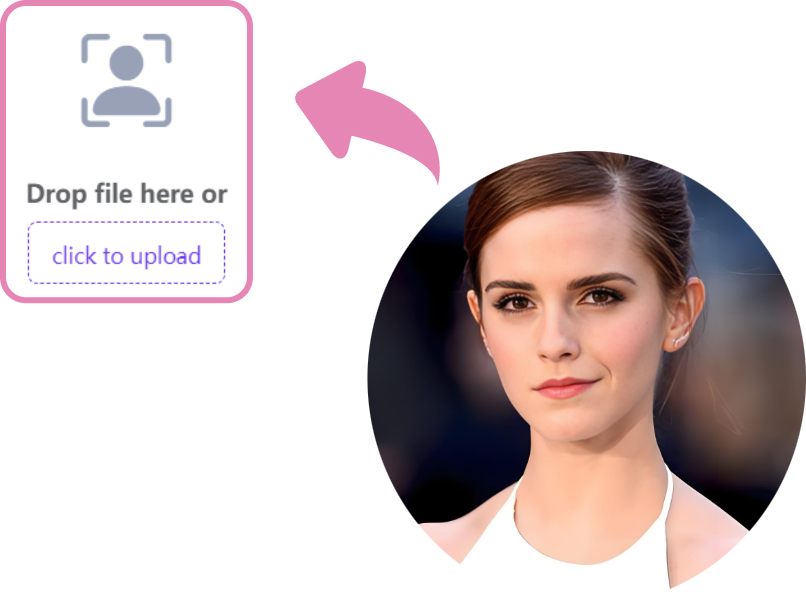 Upload a target face image